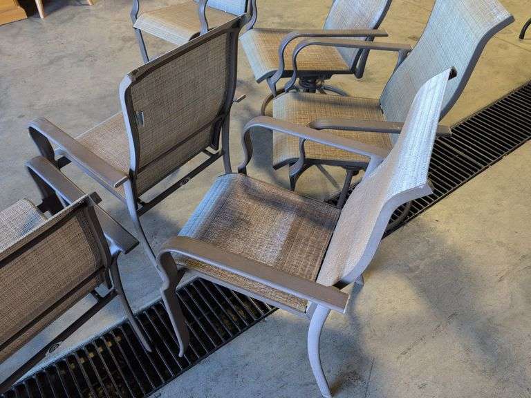 (6) Hampton Bay outdoor patio chairs