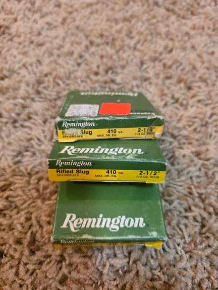 3 boxes of .410 rifled slugs