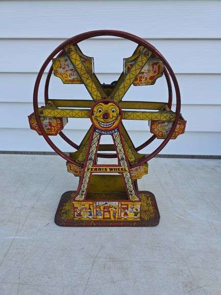 VINTAGE HERCULES TIN FERRIS WHEEL
