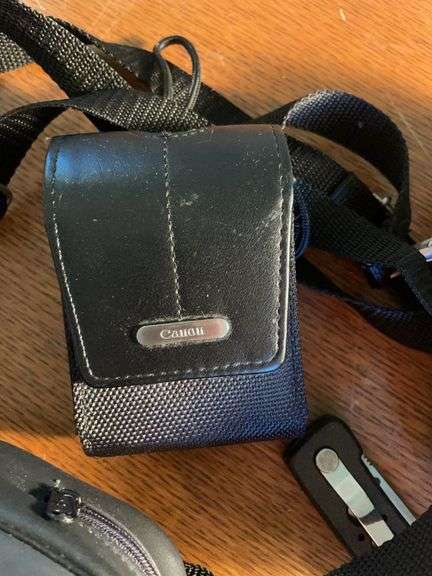 (2) Ambico cameras, blood pressure cuff, and (4) pocket knives