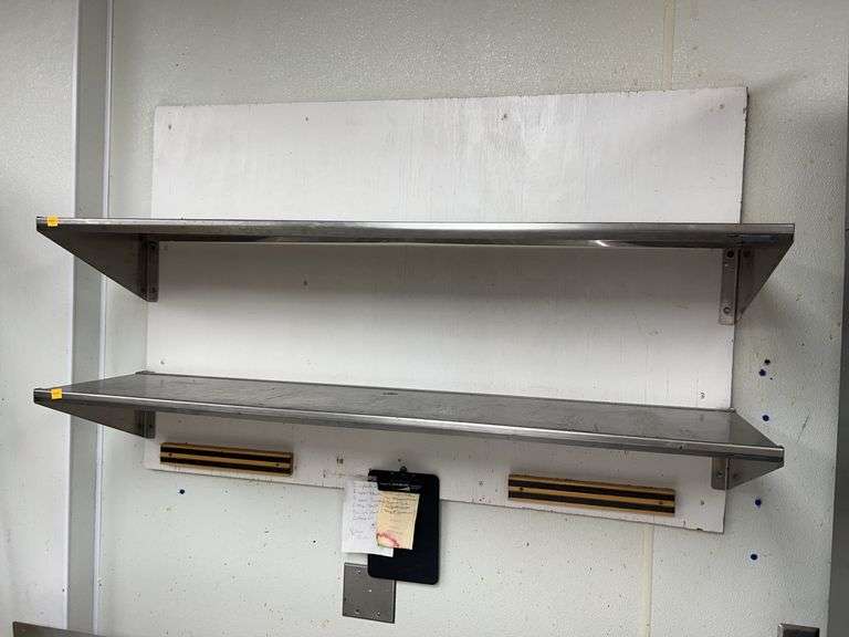 (2) Stainless Steel Shelves