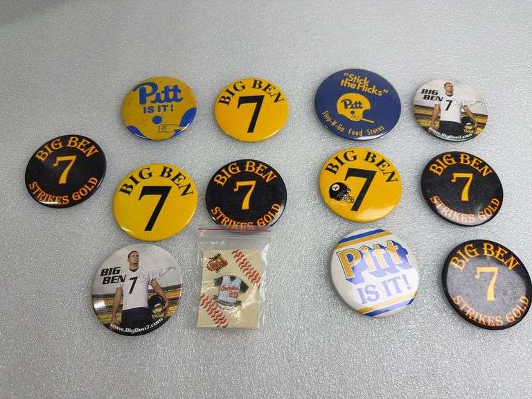 Big Ben #7 Pittsburgh Steelers Pins & MORE!