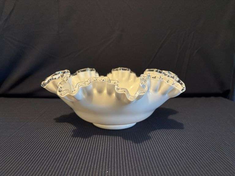 10" Fenton Silver Crest Bowl