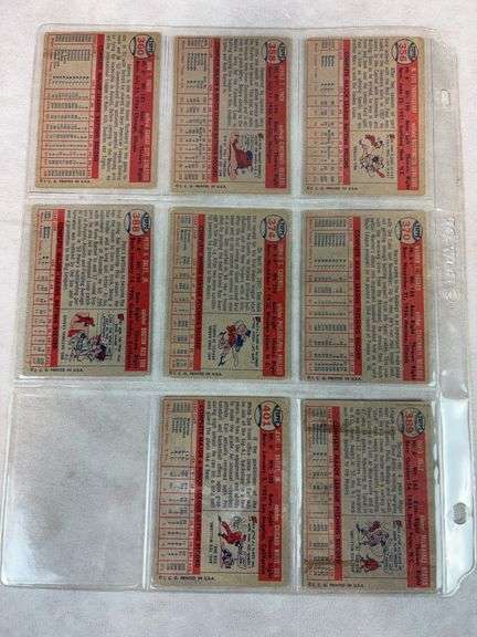 1957 Topps Series 5 BB 9 Card Nice Lot - EX+