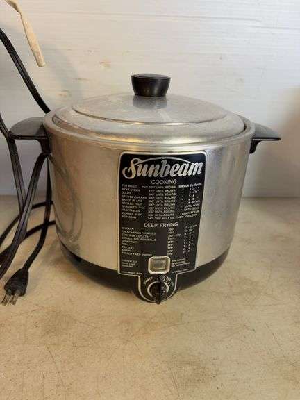 Basket with apple slicer, toaster, and deep fryer