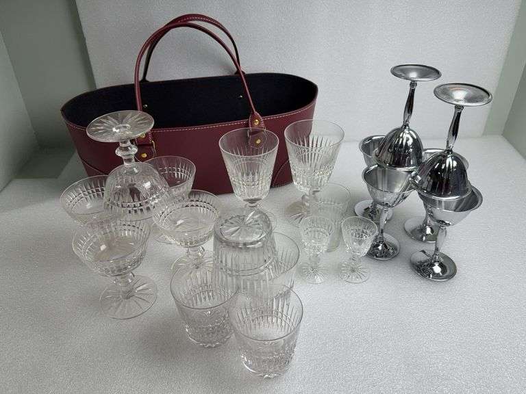 Assorted Glassware in Holder