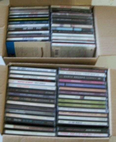 2 BOXES OF CDs