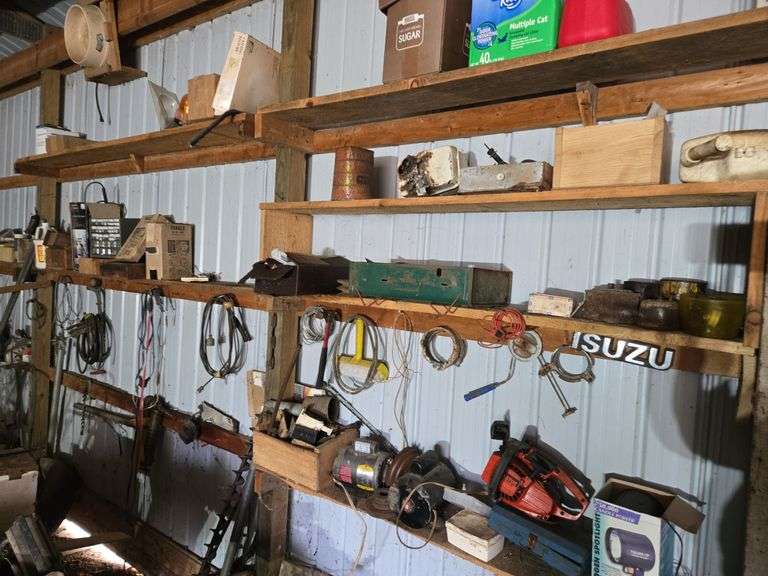 Contents of wall- lots of misc