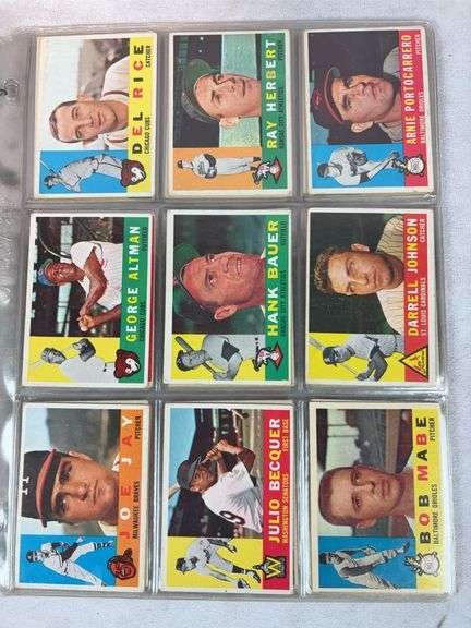1960 Topps BB 54 Card Lot  EX- to EXMT
