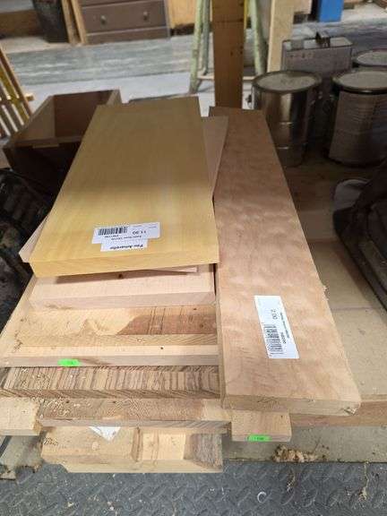 Stack of smaller pieces of unique & exotic woods