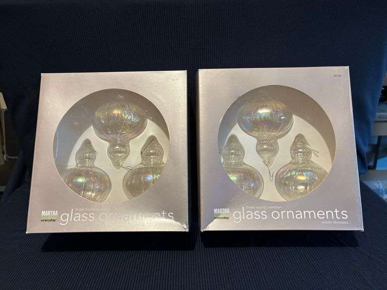 Martha Stewart glass ornaments