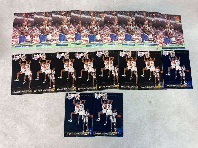 Shaq O'Neal lot of 20 Rookies, 10 Upper Deck,k 10 Ultra