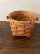 (1) Longaberger, (2) Royce Craft, and miscellaneous small baskets