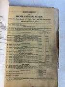 John Deere Tractor Company repair catalogs and Moline Tractor Works of Deere & Co repair catalog No.