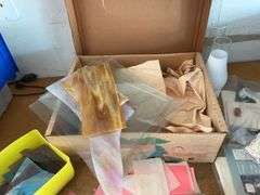 Large lot of stained glass pieces/ parts