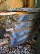 Stack of 7ft long live edge lumber