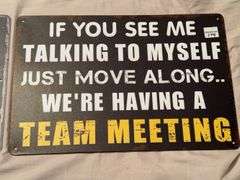 (2) Funny Wall Decor Signs