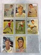 1957 Topps Series 5 BB 9 Card Nice Lot - EX+