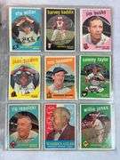 1959 Topps BB 34 Card Lot EX- to EXMT