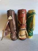 (3) vintage golf bags - Arnold Palmer, Wilson, and St. Andrews