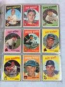 1959 Topps BB 34 Card Lot EX- to EXMT