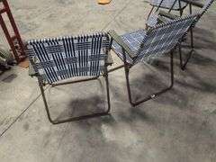 (4) matching outdoor folding chairs