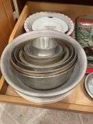 Serving dishes, mixing bowls, cake pans & more