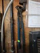 2 pipe wrenches, metal targets & hearing protection