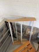 Drying rack & shoe rack, Cosco step stool & (2) wooden bench
