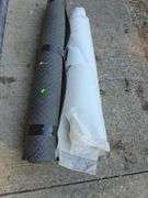 Roll of foam mat, fiber wrap