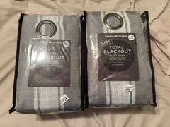(2) Sets of 84” Blackout Curtains (NIB)