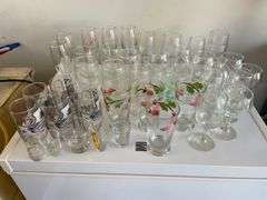 Large lot of Ohio state cups, flower cups & goblets