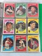 1959 Topps 180+ Card Lower Grade Starter Set With Stars - F to VG