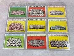 1964 Topps BB 9 Team Cardd Lot - EX to EXMT