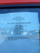 2015 Orange 4D Jeep Wrangler