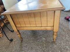 (2) wooden end tables