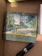 Decorative plates and vintage books