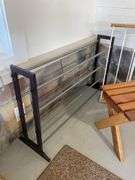 Drying rack & shoe rack, Cosco step stool & (2) wooden bench