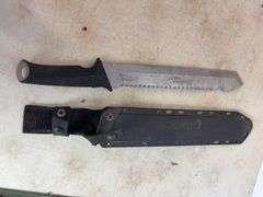 (2) machettes, Cabela's knife, and stainless mesh