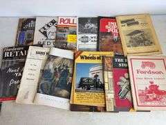 Box of vintage magazines, comic books, and local items - Swiss Festival, Amish Country, Classics Ill