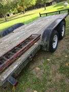 16ft tandem axle bumper hitch trailer