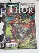 (7) Marvel The Might Captain Marvel and (5) The Might Thor Comics