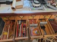 Organizer drawer cabinet and contents ( top not included)