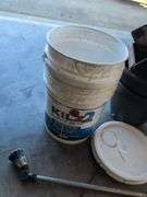 (2) 5 gallon buckets with lids, flower pots, sprayer, and hose nozzle