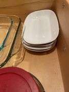 (2) Pyrex cake pans, Pyrex bread pan, casserole dish & more