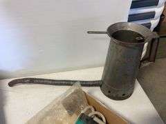 Antique items - scale, pitcher, and more