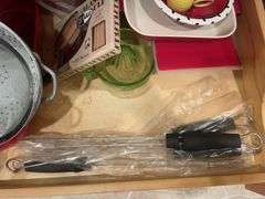 Measuring pitchers, lemon juicer, strainers & more