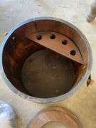 Nut cracker bucket, wooden planter w/ legs & sewing basket