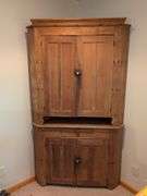 Wooden corner cabinet - contents not included