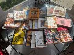 Large lot of cookbooks including fish & seafood, better homes & gardens & more